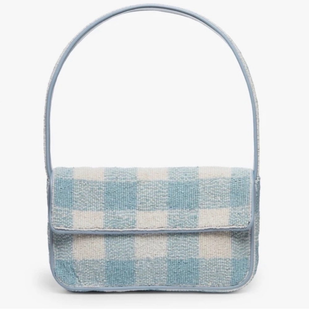 Staud Tommy Bag in Arctic Blue White